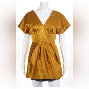 BCBGMaxAzria Gold Mini Dress